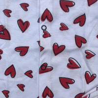 Night Suit For Baby – Hearts Design White Colour