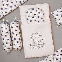 7pcs Bedding Set For Baby - Twinkle Blue Design