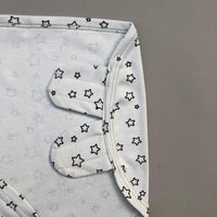 Swaddle Sheet - Star Design Bluish Grey