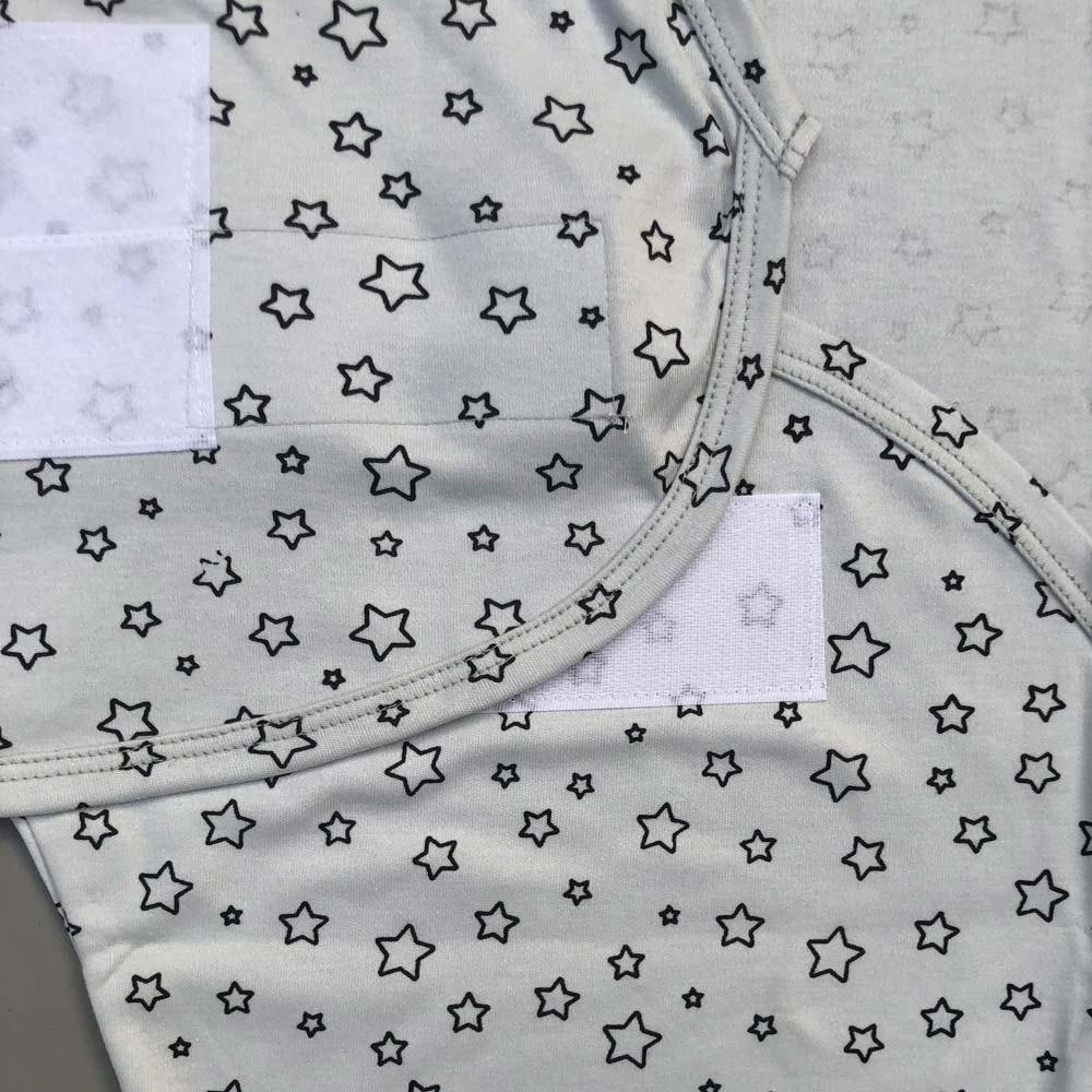 Swaddle Sheet - Star Design Bluish Grey