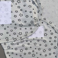 Swaddle Sheet - Star Design Bluish Grey