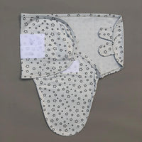 Swaddle Sheet - Star Design Bluish Grey