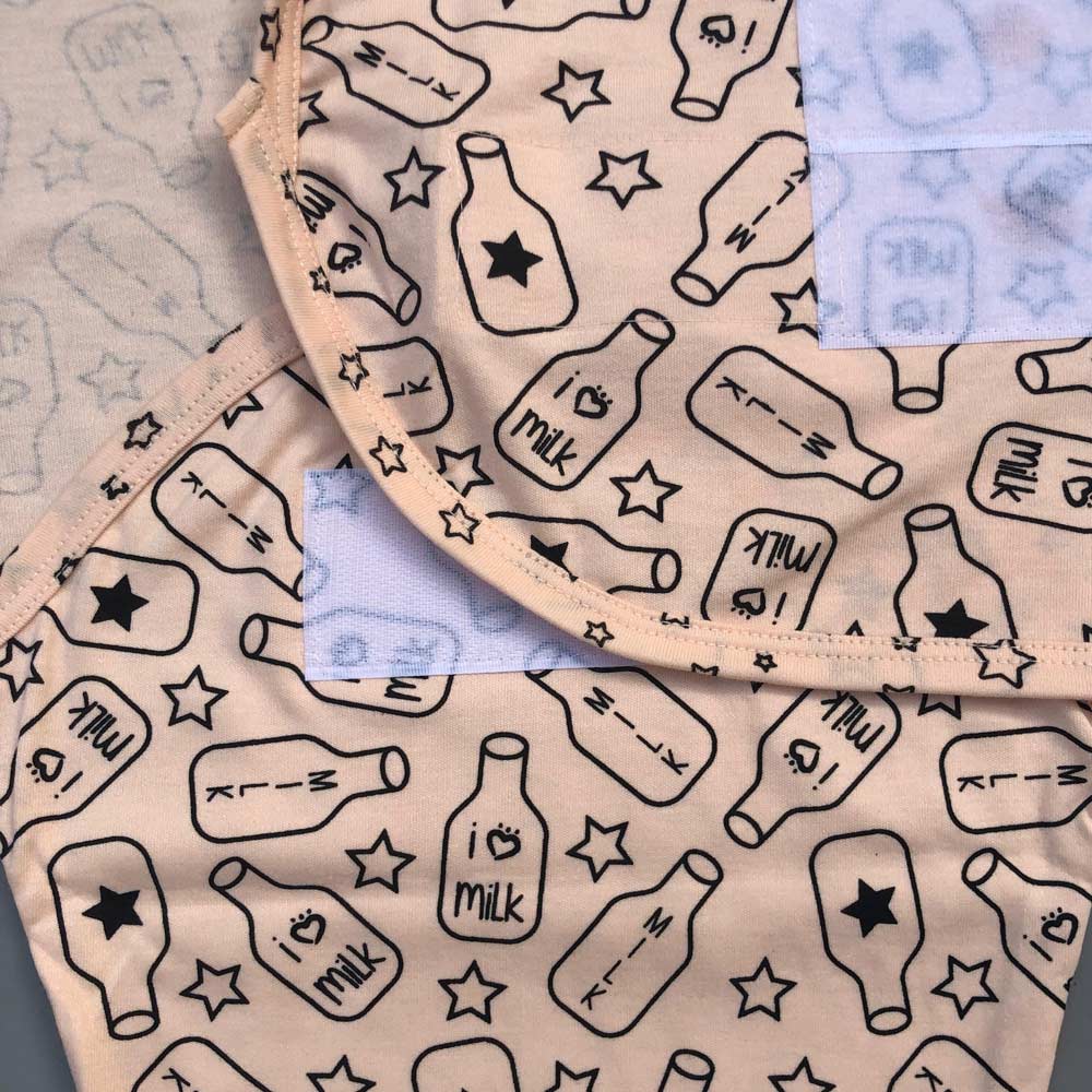 Swaddle Sheet - Milk Design Peach