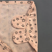 Swaddle Sheet - Star Design Peach