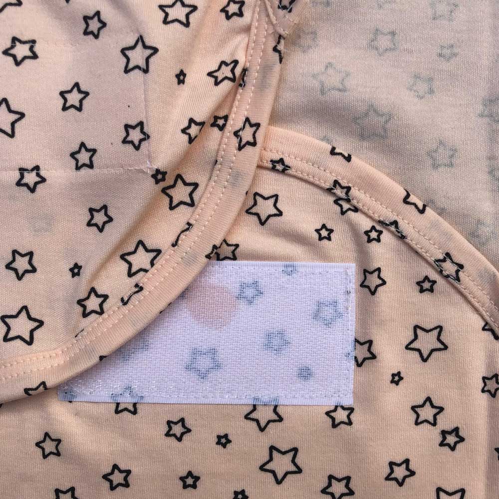 Swaddle Sheet - Star Design Peach