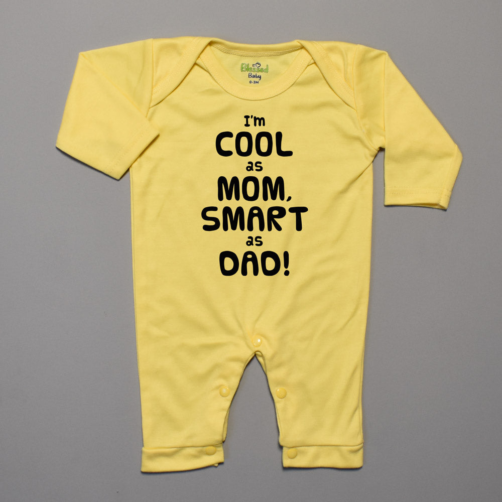 Romper For Baby – Half Leg Yellow Cool Design